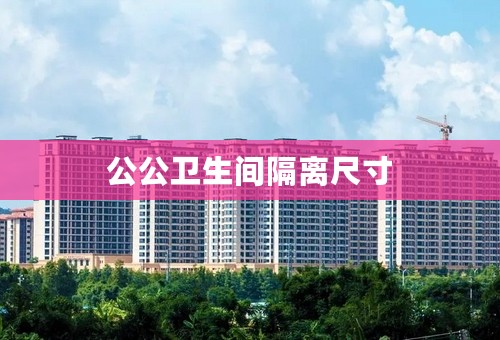 公公卫生间隔离尺寸
