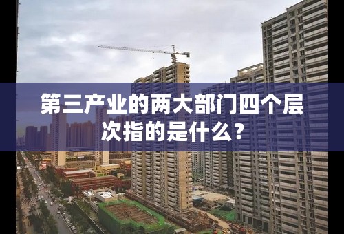 第三产业的两大部门四个层次指的是什么？