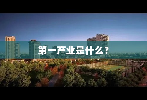 第一产业是什么？