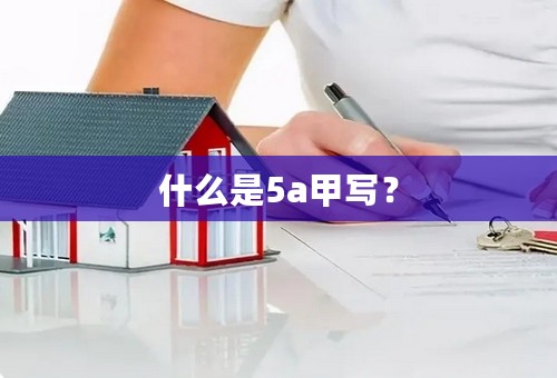什么是5a甲写？