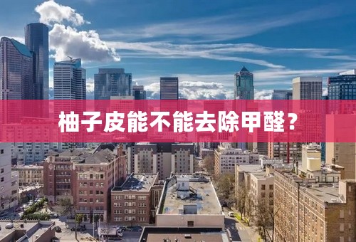 柚子皮能不能去除甲醛？