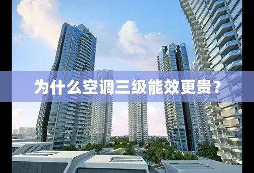 为什么空调三级能效更贵？
