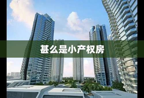 甚么是小产权房