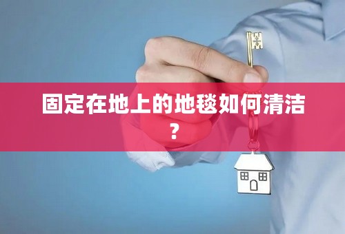 固定在地上的地毯如何清洁？