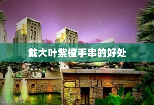 戴大叶紫檀手串的好处