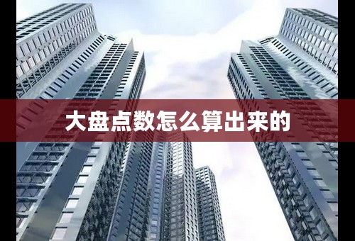 大盘点数怎么算出来的