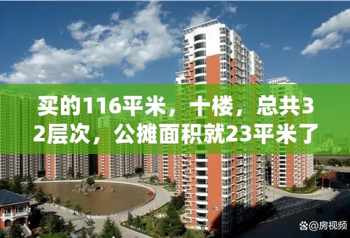 买的116平米，十楼，总共32层次，公摊面积就23平米了，请问这合理吗