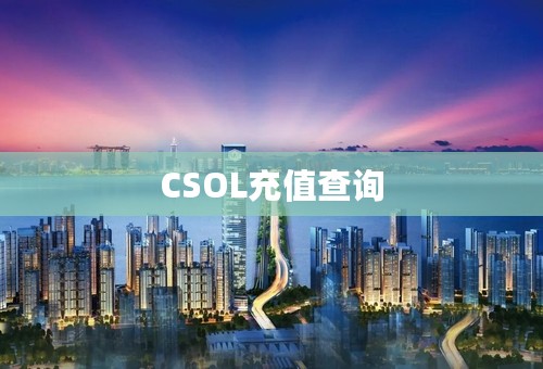 CSOL充值查询