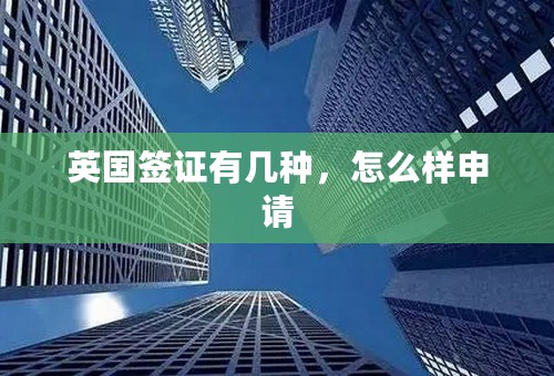 英国签证有几种，怎么样申请
