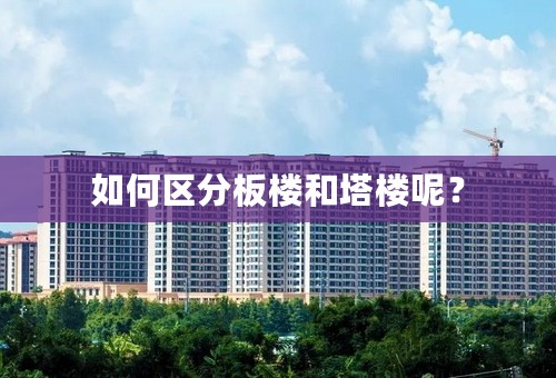 如何区分板楼和塔楼呢？