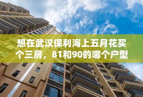 想在武汉保利海上五月花买个三房，81和90的哪个户型好？请业主们帮帮忙