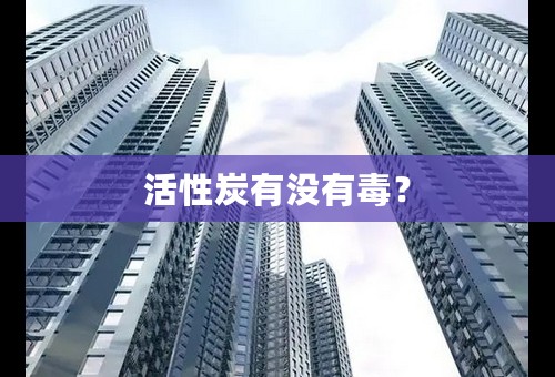 活性炭有没有毒？