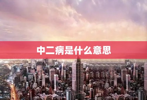 中二病是什么意思