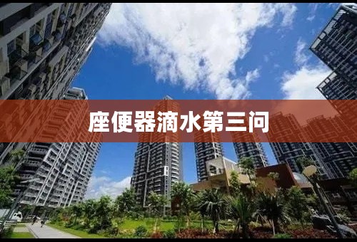 座便器滴水第三问