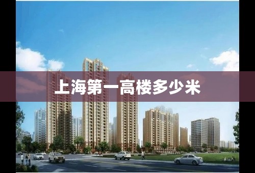 上海第一高楼多少米