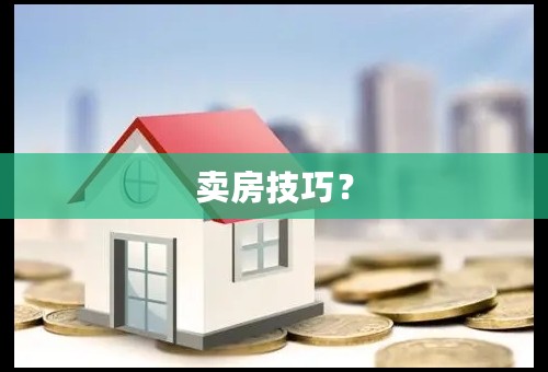 卖房技巧？