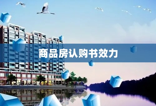 商品房认购书效力