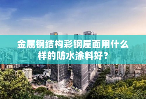 金属钢结构彩钢屋面用什么样的防水涂料好？