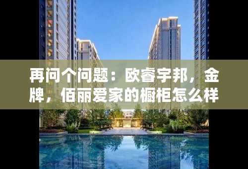 再问个问题：欧睿宇邦，金牌，佰丽爱家的橱柜怎么样？