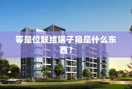 等是位联结端子箱是什么东西？