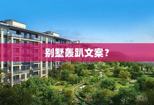 别墅轰趴文案？