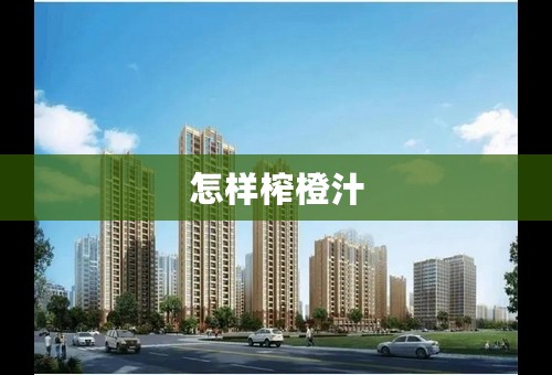 怎样榨橙汁