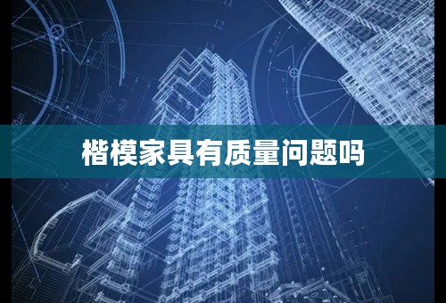 楷模家具有质量问题吗