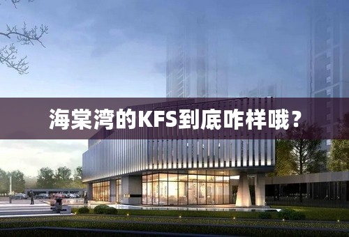 海棠湾的KFS到底咋样哦？