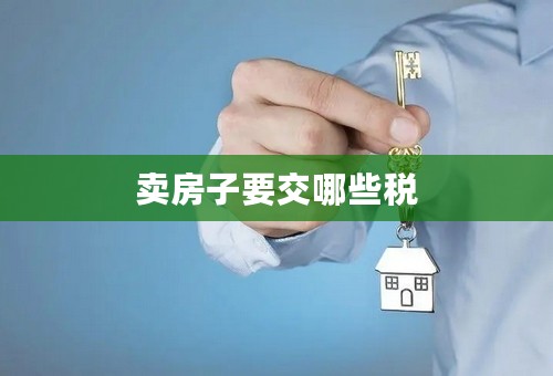 卖房子要交哪些税