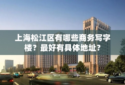 上海松江区有哪些商务写字楼？最好有具体地址？