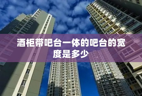 酒柜带吧台一体的吧台的宽度是多少