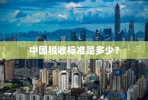 中国税收标准是多少？