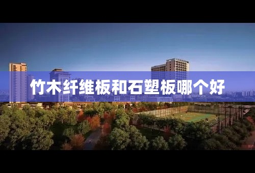 竹木纤维板和石塑板哪个好
