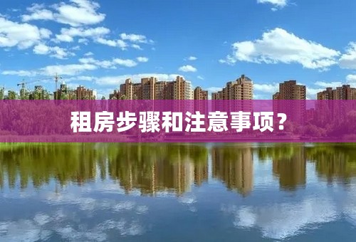 租房步骤和注意事项？