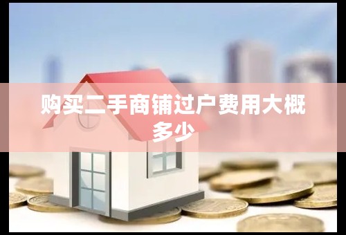购买二手商铺过户费用大概多少