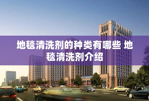 地毯清洗剂的种类有哪些 地毯清洗剂介绍