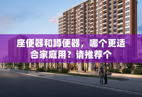 座便器和蹲便器，哪个更适合家庭用？请推荐个