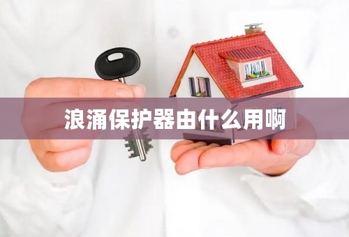 浪涌保护器由什么用啊