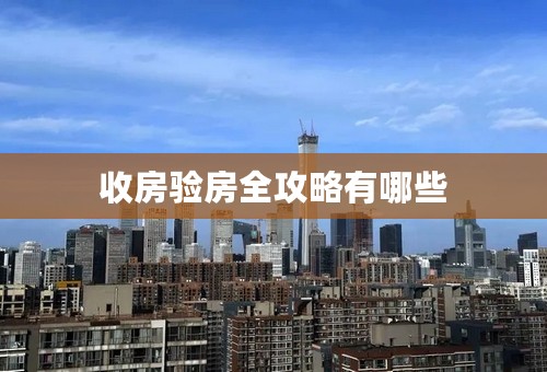 收房验房全攻略有哪些