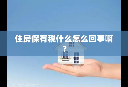 住房保有税什么怎么回事啊？
