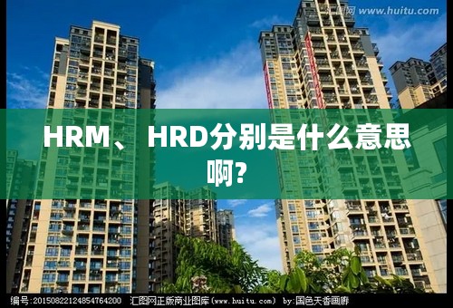 HRM、 HRD分别是什么意思啊?