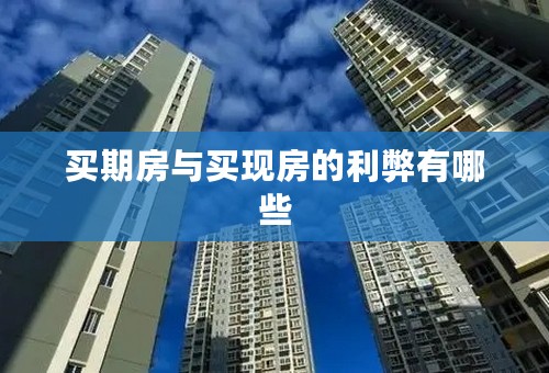 买期房与买现房的利弊有哪些