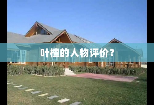 叶檀的人物评价？
