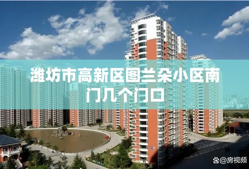 潍坊市高新区图兰朵小区南门几个门口