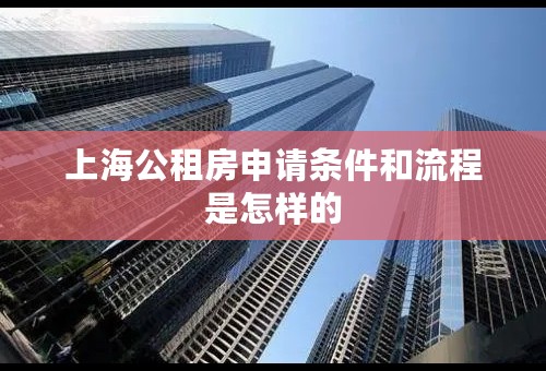 上海公租房申请条件和流程是怎样的