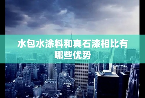 水包水涂料和真石漆相比有哪些优势