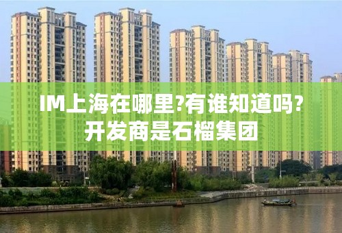 IM上海在哪里?有谁知道吗?开发商是石榴集团