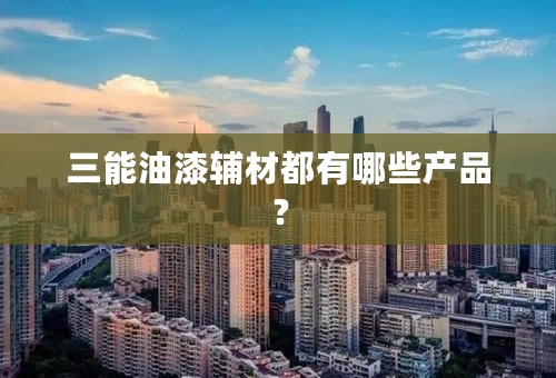 三能油漆辅材都有哪些产品？