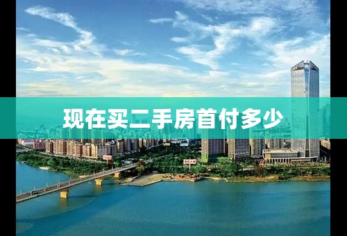 现在买二手房首付多少