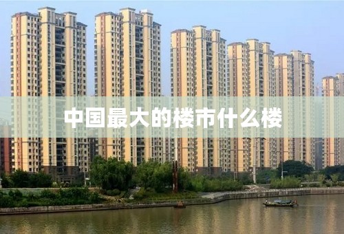 中国最大的楼市什么楼